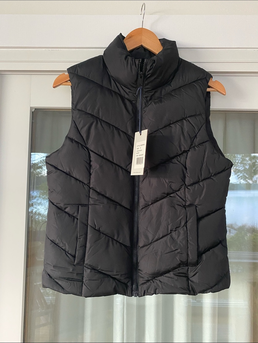 Cole Haan Black Quilted Puffer Vest